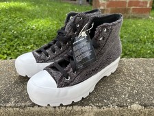 NEW Converse Chuck Taylor All Star Lift Platform Sherpa Fuzzy High Top Women s 9