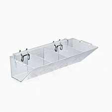 Pegboard Slatwall 4 Compartment Storage Tray