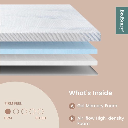 BedStory 4 Inch Firm King Size Mattress Topper - 第 2/6 張圖片