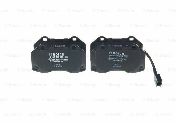 Bosch 0 986 494 228 Bremsbelagsatz, Scheibenbremse FüR Abarth, Alfa Romeo,-image