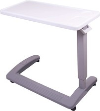 Overbed Table with Wheels Adjustable Hospital Style