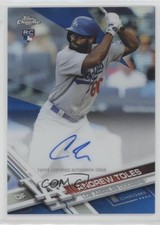 2017 Topps Chrome Rookie Blue Refractor 113/150 Andrew Toles #RA-AT Auto 0e7