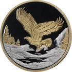 1 Ounce .999 Fine Silver Round Gilt American Eagle - Pledge of Allegiance