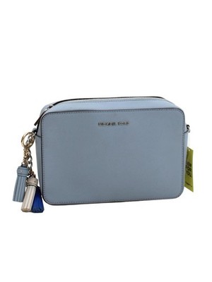 Michael Kors Damen Tasche Blau 100% Leder Crossbody