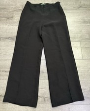Lauren Ralph Lauren 100 Silk Full Length Dress Pants Career Slaks Black