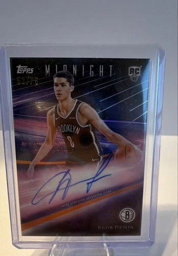 2025 Topps Midnight Basketball Dusk Egor Demin #RHS-ED