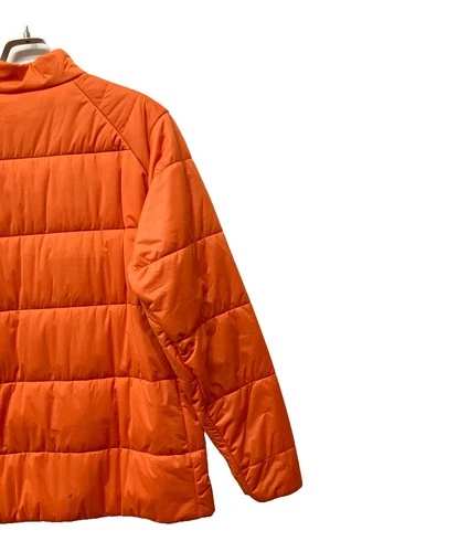 adidas Quilted Jacket Padded Insulated Coat Men's Size L Orange image 9