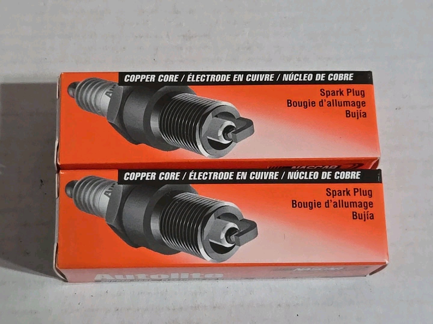 Set Of 2 New Spark Plug-Copper Resistor Autolite 3926