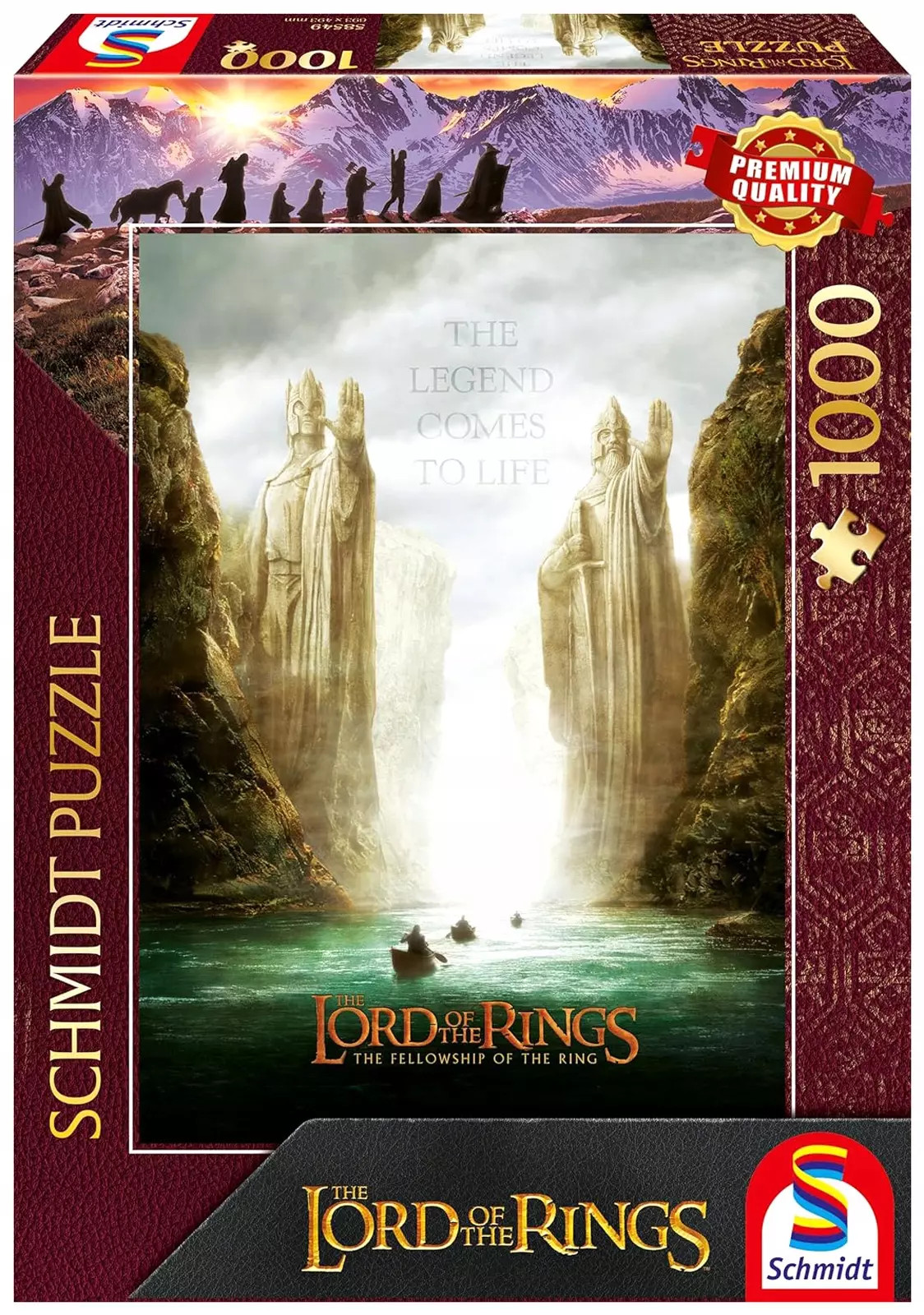 4001504585495 Puzzle Schmidt Spiele Wadca Piercieni 1000 elementów Schmidt Spi