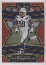 2019 Panini Select Concourse Red Prizm 82/99 Jerry Tillery #84 10up
