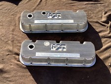 Vintage Bbc Chevy V-8 396 454 Aluminum Mickey Thompson Valve Covers Drag Race