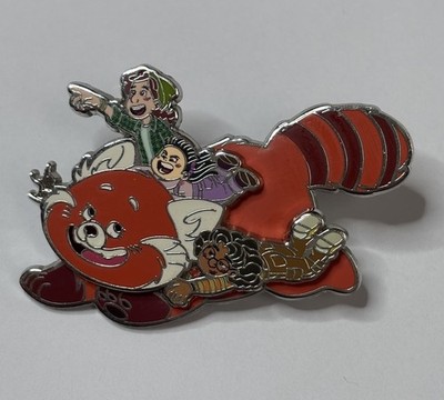 Disney Pin - Turning Red/Rot - Abby, Miriam & Priya Riding Panda Mei - LR 2022