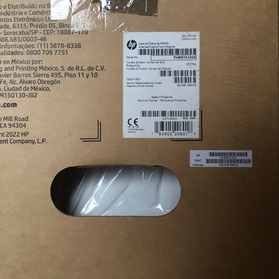 HP LaserJet Enterprise M406dn Monochrome Printer with built-in Ethernet (3PZ15A) - Image 3 of 4