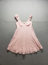 La Hearts Women Mini Dress XS Pink Sleeveless Sweetheart Neck Summer Cocktail