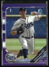 2019 Bowman Draft #BDC-156 John Doxakis Chrome Purple Refractor #/250