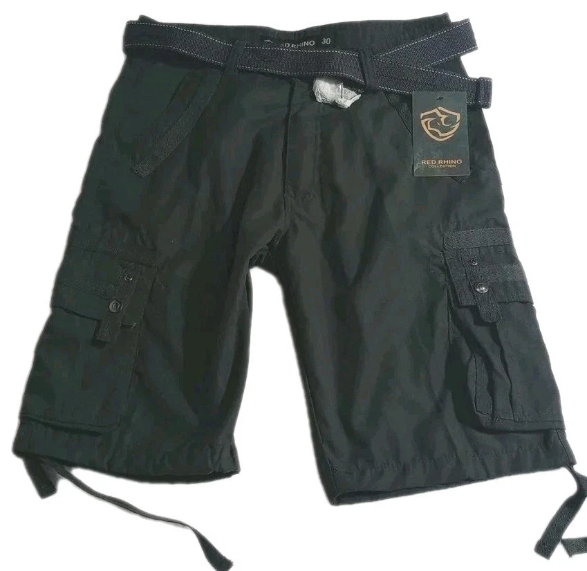 RHINO Pantaloncini Da Rugby Uomo Auckland – Blu Navy, Taglia L, 100% Poliestere, Con Coulisse E Inserti In Lycra