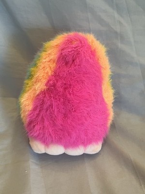Vintage Plush Fluffie Stuffies Rainbow Foot VERY RARE Stuffed Animal Toy Old S2