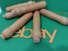 Pack OF 6 Wooden Handles Ideal For Tools Or Upcycle Projects 15cm Long ID1503 B8