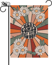 Summer Garden Flag Vintage Daisy Vertical Double Sided Seasonal Farmhouse Yard O