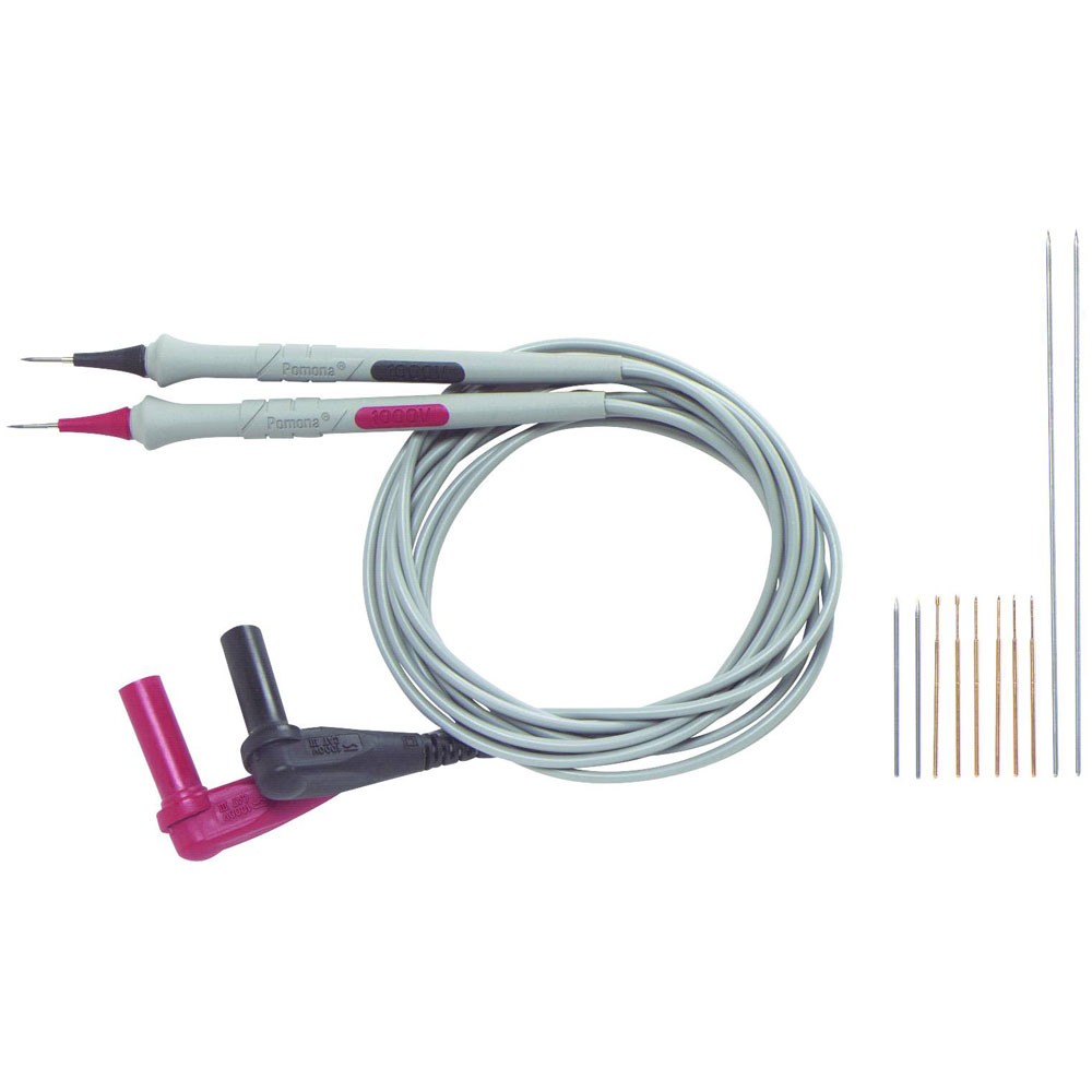 Pomona Electronics 6341 Test Probe Set Red/Black Cat II 1000V 3A