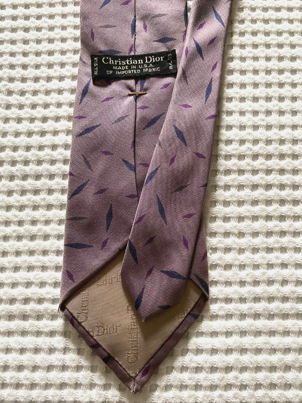 Christian Dior Geometric Design Men's Silk Tie 3.5" * 57.5" thumbnail 3