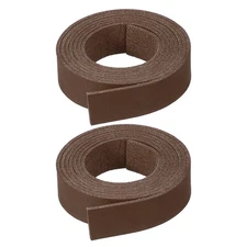 2 Pcs Faux Suede Leather Strap 15mm x 1.1 Yard Leather String Cord, Brown