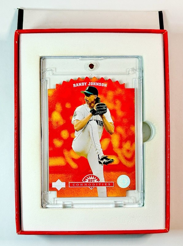 1996 Upper Deck Hot Commodities Randy Johnson RED DIE-CUT REFRACTOR SP - HOF SP