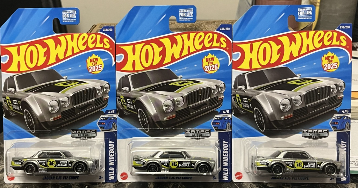 Lot of (3) 2025 Hot Wheels ZAMAC - JAGUAR XJC V12 COUPE | eBay