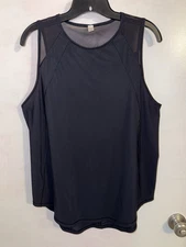 Lululemon Black Tank Athletic Active Wear Top Women’s Size 10 EUC