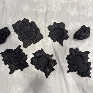Warhammer 40K Juego de Terreno de Cráter de Plástico Sin Pintar Fuera de Stock De Colección