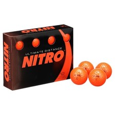 Ultimate Distance Golf Balls, Orange, 12 Pack