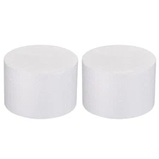 Round Foam Cake Dummy 4 Inch x 6 Inch Circle Dummy Cake Set for Wedding 2 Pack