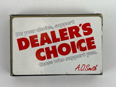 Dealer's Choice Ad Vintage Single Swap AO Smith Long Life Custom Playing Cards