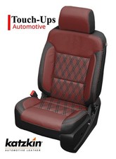 Katzkin 2014-2018 Chevrolet Silverado Lt Leather Seat Covers Black Red Diamond
