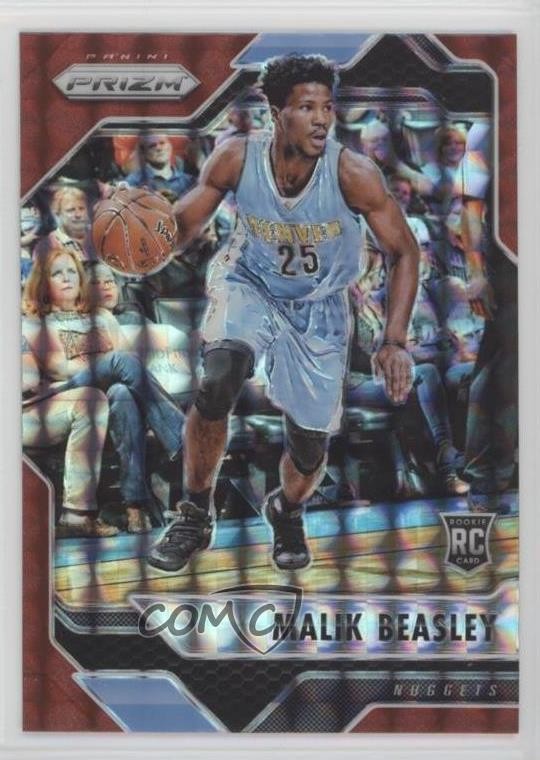 2016-17 Panini Prizm Mosaic Red Malik Beasley #66 7iu