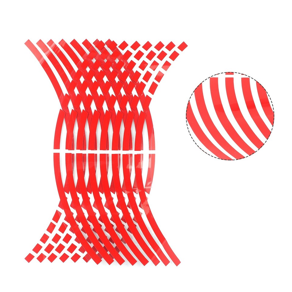 Tire Rims Sticker Tire Sticker Wheel Rim Sticker 1 Set 16pcs 18“ About 8mm Accessories ...