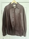 Gant Leather Shirt - Burgundy - Size Small