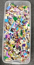 1 POUND OF LEGO FRIENDS PIECES BULK MIXED BRICKS LOT  FREE FRIEND GIRL MINIFIG
