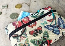 Handmade Fabric Wallet with Durable Butterfly Fabric
