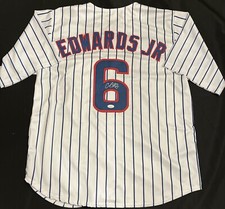Carl Edwards Jr 2016 WS Chicago Cubs Signed Auto Pro Style Jersey ~ JSA COA