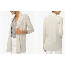 J Crew NWT 138 Chelsea Sweater Blazer in Light Gray and 100 Cotton  Sz XXL