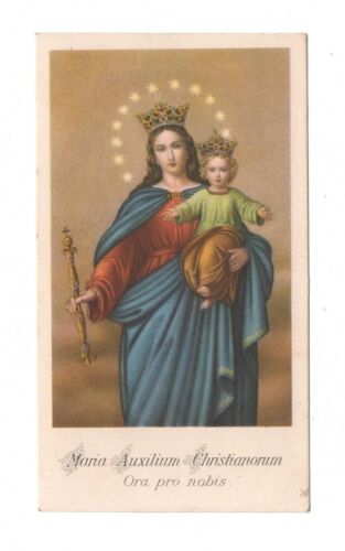 SANTINO HOLY CARD IMAGE PIEUSE EILIGE KARTE ESTAMPA MARIA AUXILIUM CHRISTIANORUM - Bild 1 von 2
