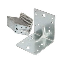 12X Galvanised Corner Brace 90 Degree Angle Bracket Joist Timber Mending Plates