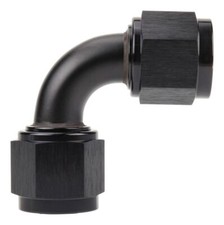 AN16 (AN 16, -16, JIC) 90� Degree Female Joiner Coupler - Black