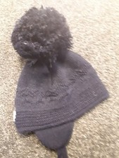 SALE NEW SATILA NAVY  LARGE POM POM HAT STYLE BELLE  SIZE 9-18 MONTHS APPROX