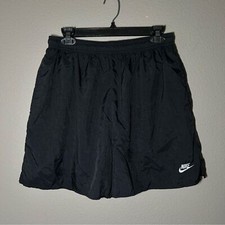 Nike vintage y2k black embroidered nylon athletic swim shorts men  s size large