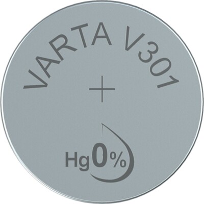 V301 Knopfzellen 86mAh ø11,6x4,2mm Uhrenbatterien Silberoxid von VARTA = SR43SW