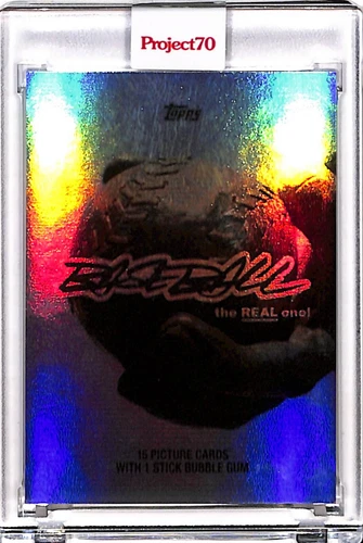 2021 TOPPS PROJECT 70 #764 - 1984 WAX WRAPPER BY FUTURA - RAINBOW FOIL 59/70
