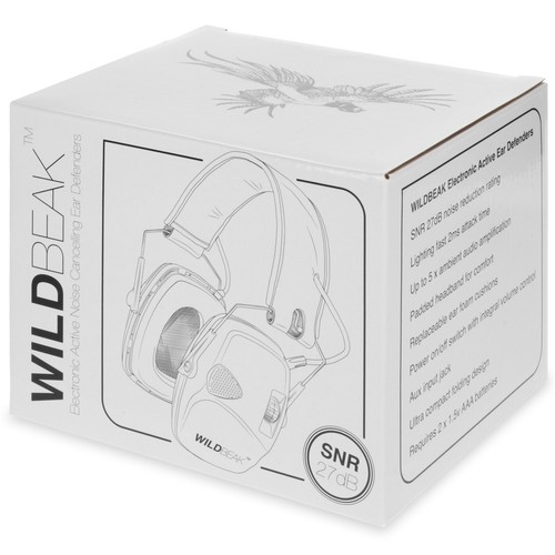 Wild Beak Electronic Shooting Ear Defenders Muffs Clay Pigeon Shotgun Hunting - Picture 5 of 12