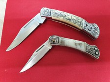 Jagdmesser Taschenmesser STAINLESS, 2 Klappmesser 